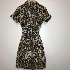 DRESS LEOPARD PRINT 👗 WORN ONCE☝🏼LIKE 🆕